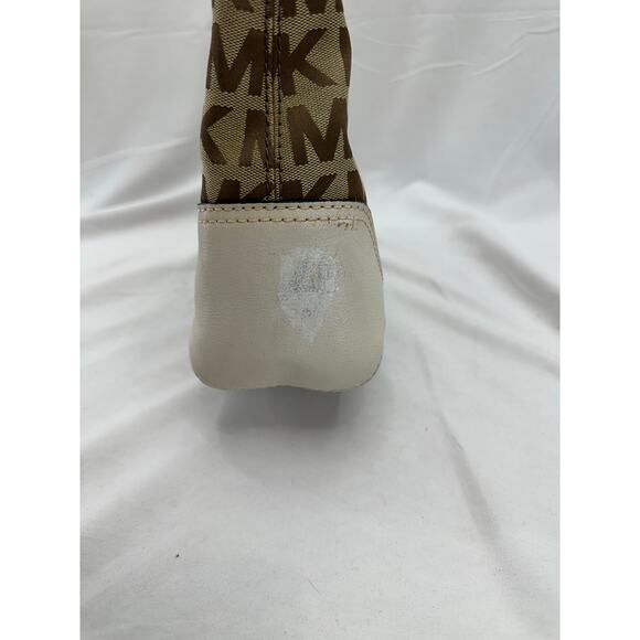 Michael Kors Logo Brown/Cream Shoulder Bag - Picture 6 of 7